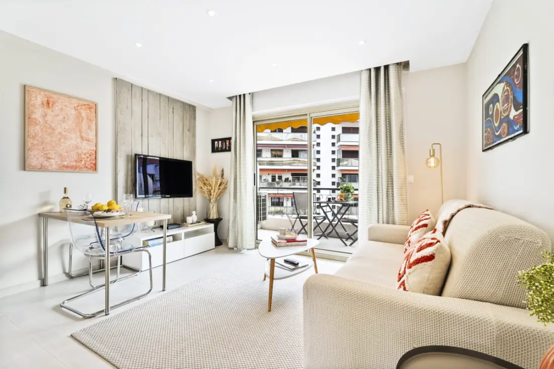 Residence Centre Ville De Cannes, 2p modern terasz