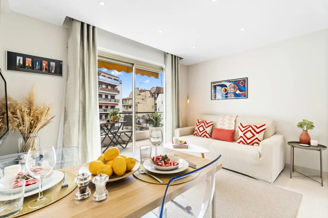 Residence Centre Ville De Cannes, 2p modern terasz