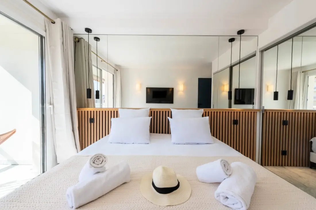 Residence Grand 2p felújított terasz szív Cannes