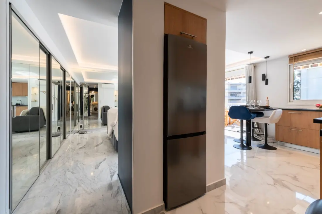Residence Grand 2p felújított terasz szív Cannes