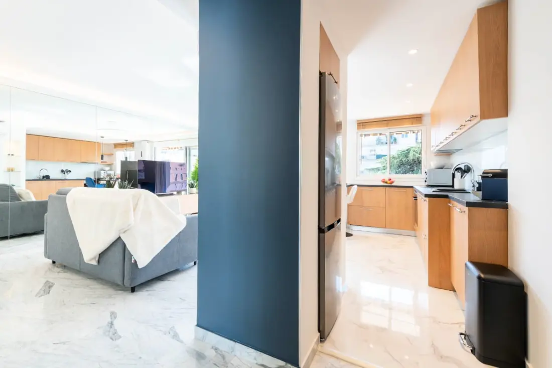 Residence Grand 2p felújított terasz szív Cannes