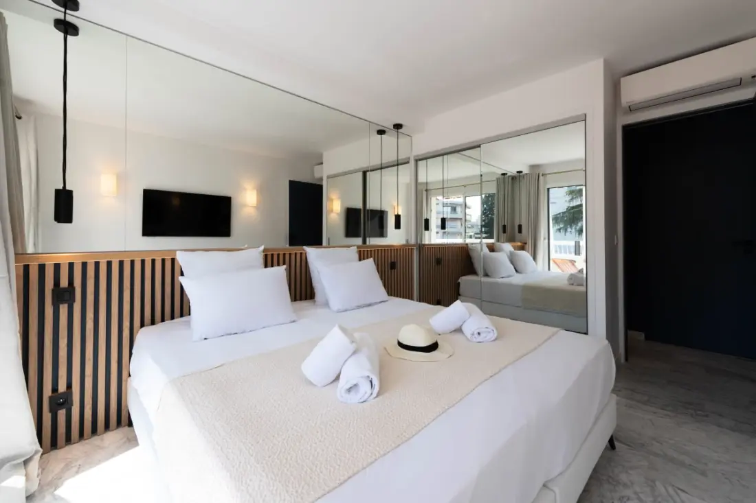Residence Grand 2p felújított terasz szív Cannes