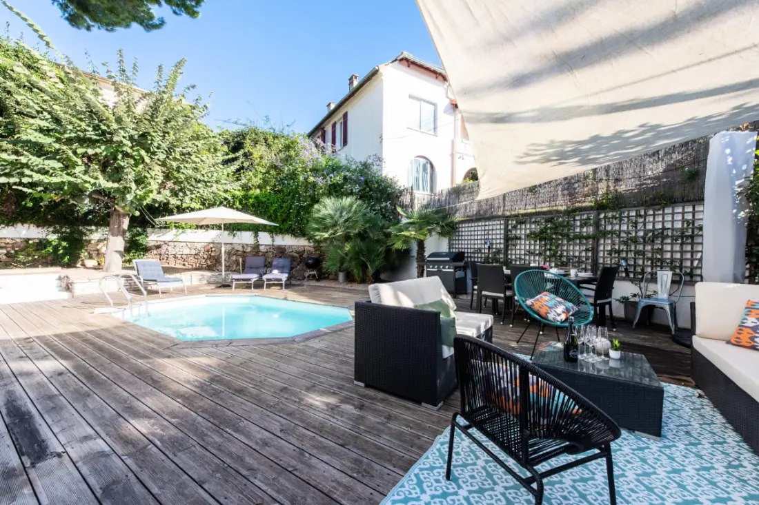 Residence Villa 180m2 5p Cannes úszómedence Garage