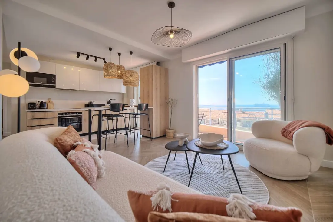 Panoráma-tenger Nézet Cannes