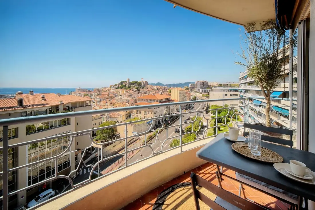 Panoráma-tenger Nézet Cannes