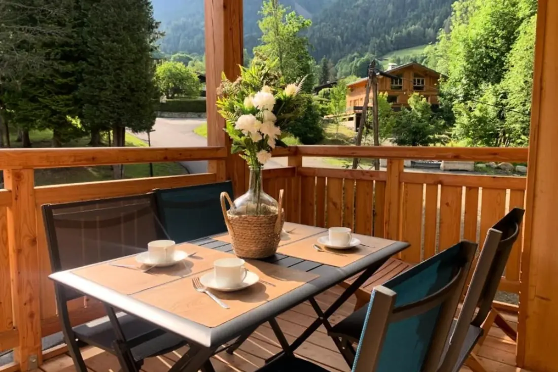 Modern Aux Houches appt - Balcony + Parkolás