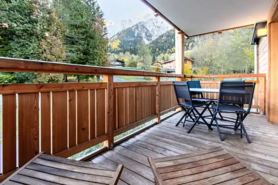 Modern Aux Houches appt - Balcony + Parkolás