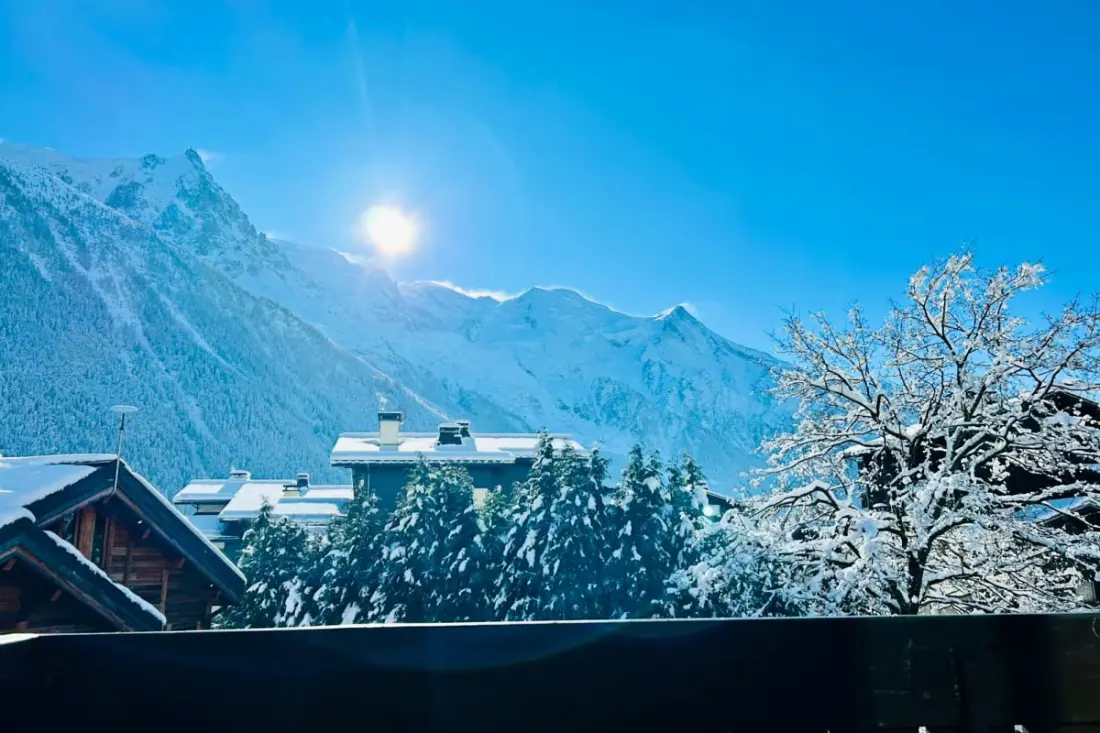 Fényes apartman Le Mont Blanc-en