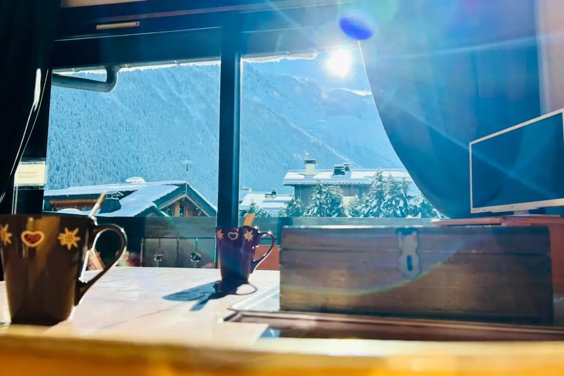 Fényes apartman Le Mont Blanc-en