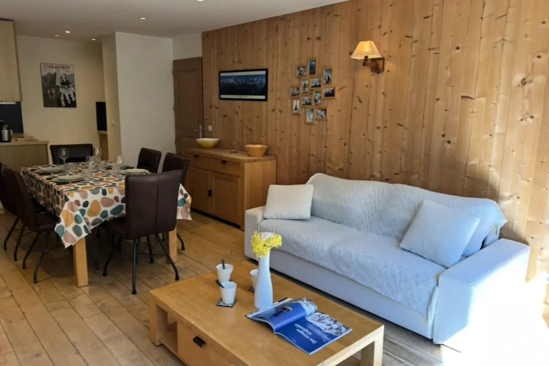 Világos apartman - a Mont Blanc közelében