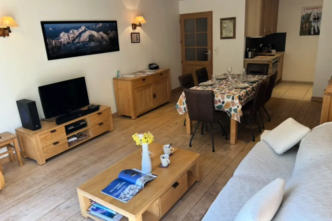 Világos apartman - a Mont Blanc közelében