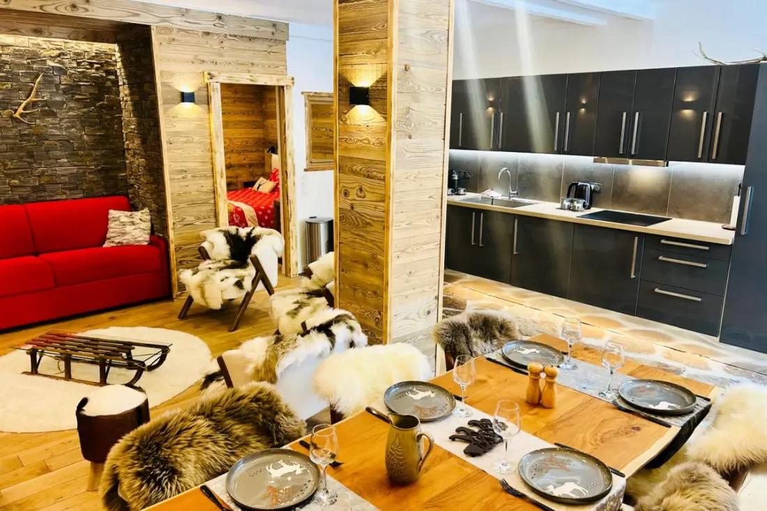 felújított apartman Au Pied Des Grands Montets
