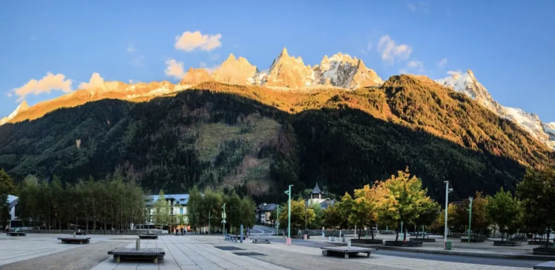 Kényelem, természet és látás Mont Blanc kivételes