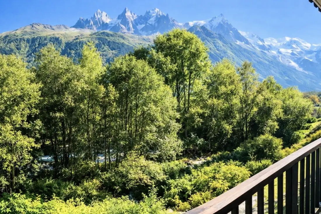 Kényelem, természet és látás Mont Blanc kivételes