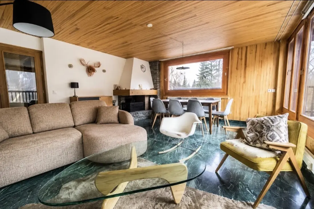 Kényelem, természet és látás Mont Blanc kivételes