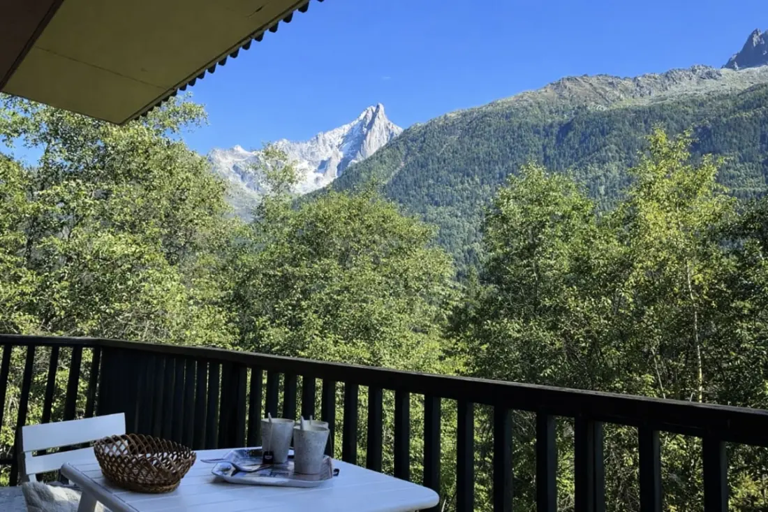 Kényelem, természet és látás Mont Blanc kivételes