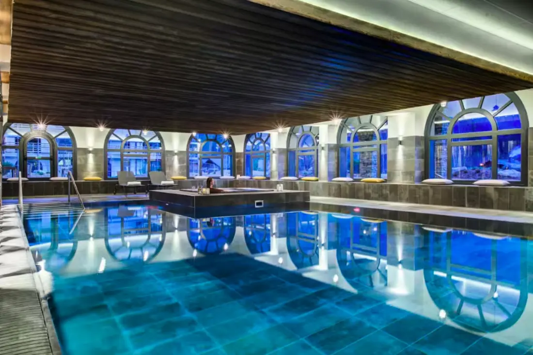 Mont Blanc nézet, Spa / úszómedence, egységes tartózkodás