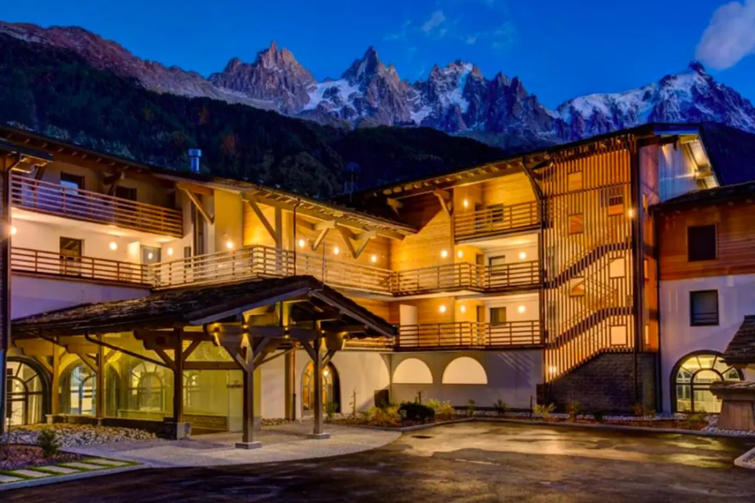 Mont Blanc nézet, Spa / úszómedence, egységes tartózkodás