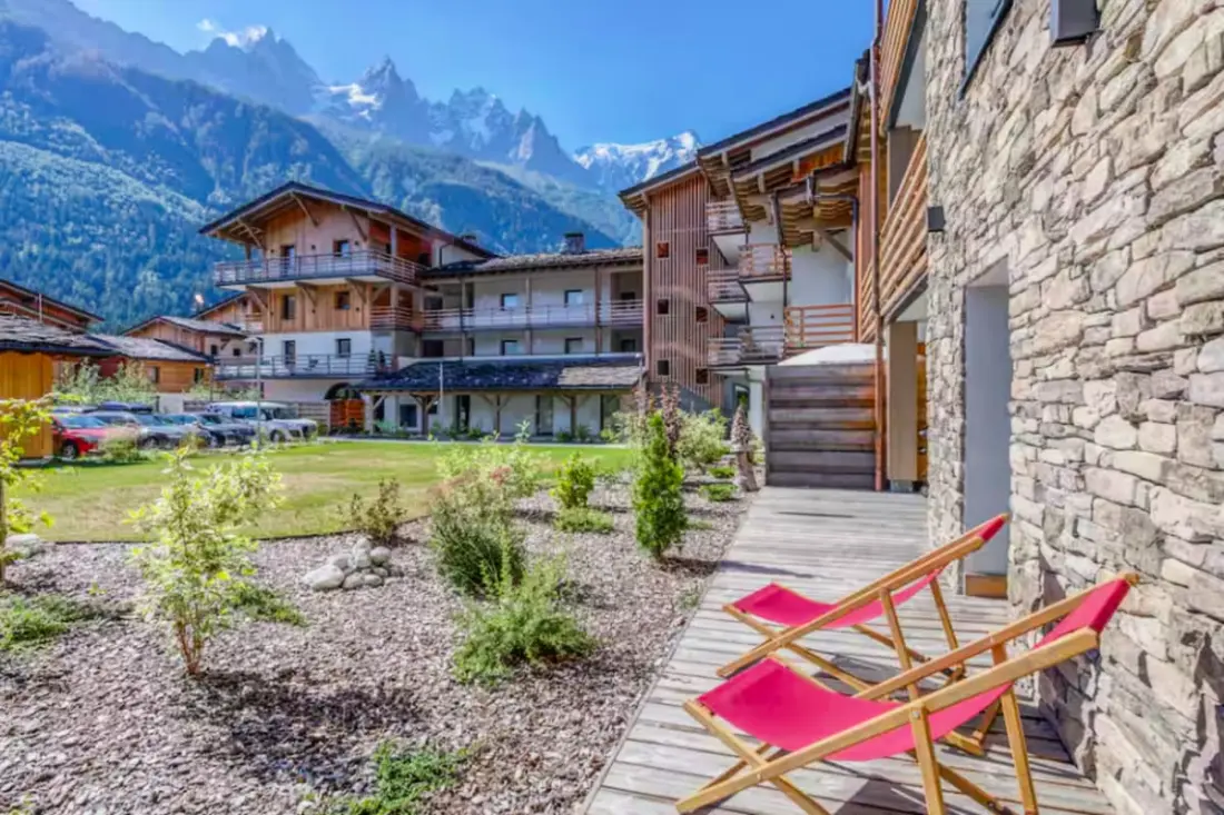 Mont Blanc nézet, Spa / úszómedence, egységes tartózkodás