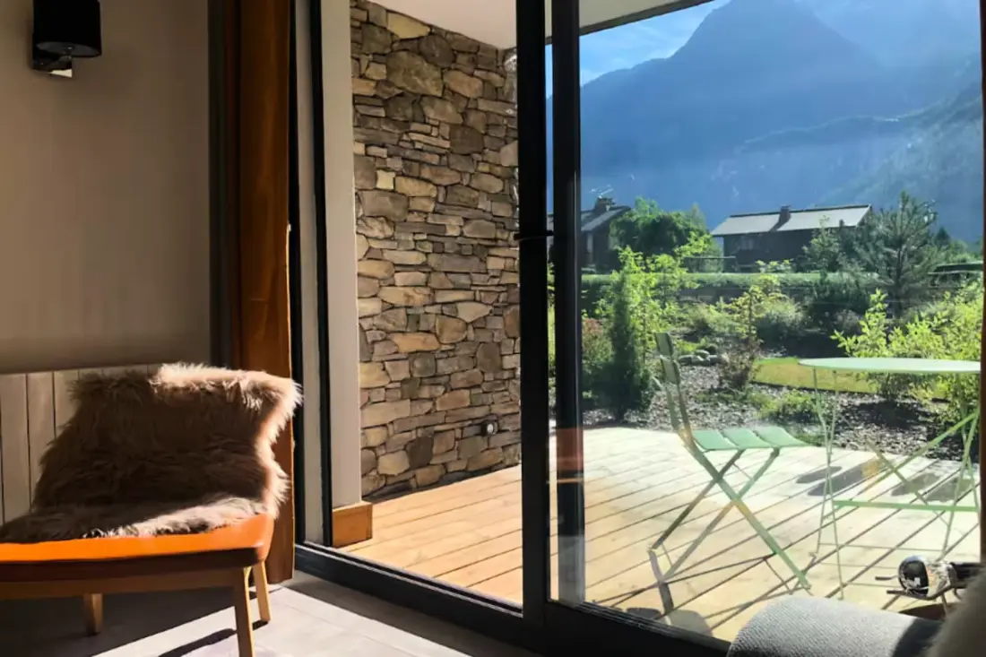 Mont Blanc nézet, Spa / úszómedence, egységes tartózkodás