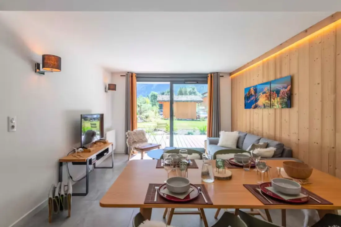 Mont Blanc nézet, Spa / úszómedence, egységes tartózkodás