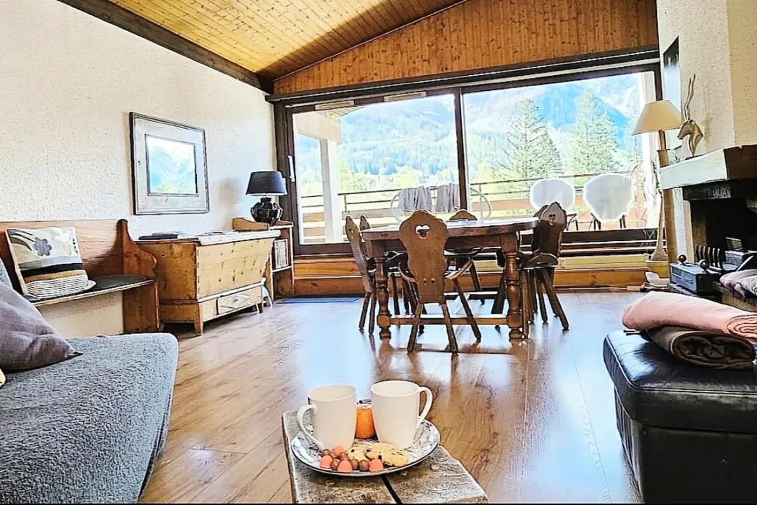 Charming T3 a teraszon Chamonixben