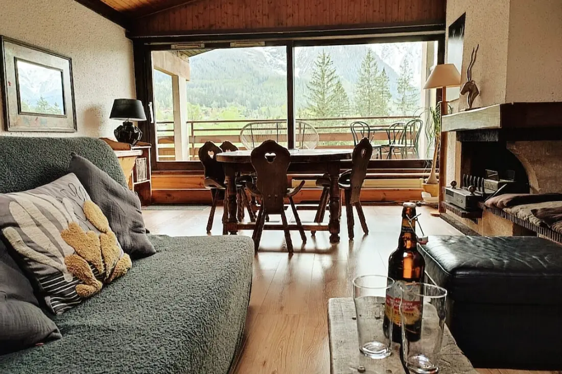 Charming T3 a teraszon Chamonixben