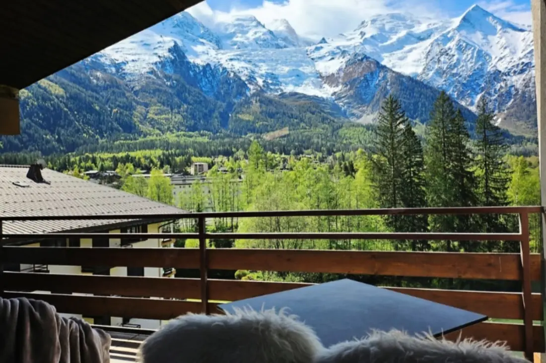 Charming T3 a teraszon Chamonixben