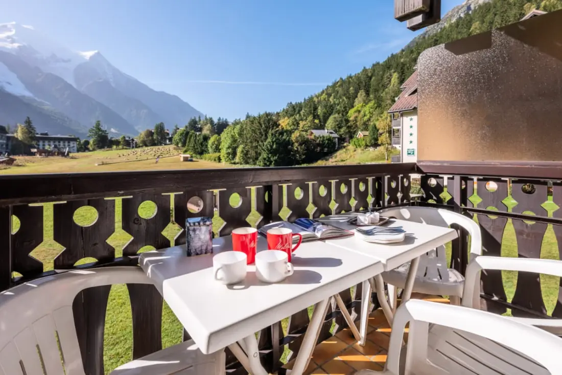Kis családi apartman – View on Mont Blanc