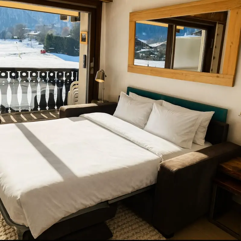 Kis családi apartman – View on Mont Blanc