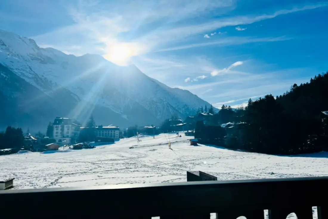 Kis családi apartman – View on Mont Blanc