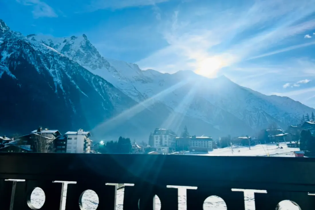 Kis családi apartman – View on Mont Blanc