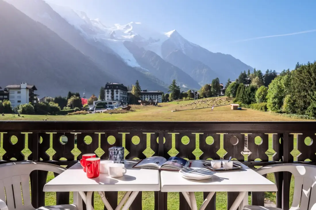 Kis családi apartman – View on Mont Blanc