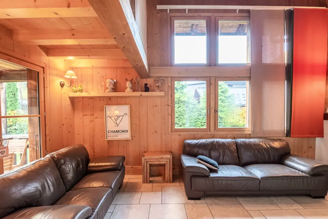 Családi Chalet terasz és kert Chamonixben