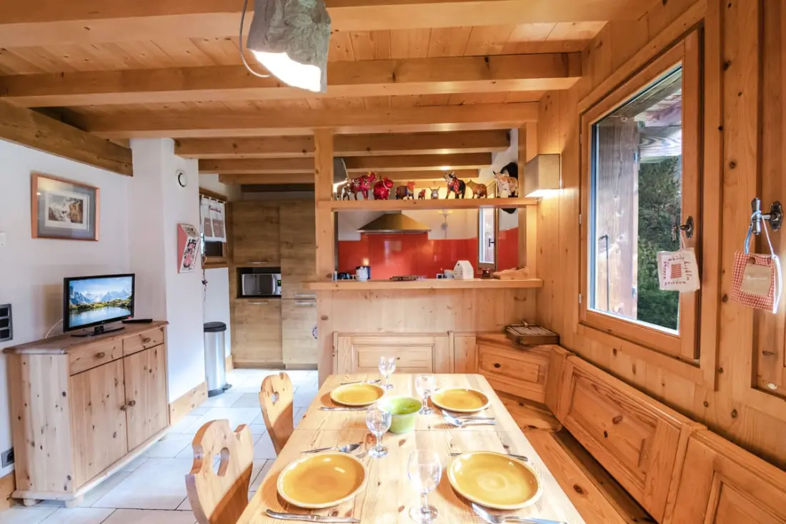Családi Chalet terasz és kert Chamonixben