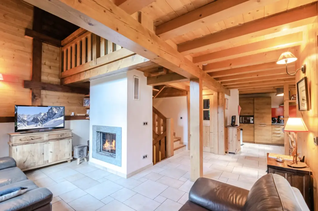 Családi Chalet terasz és kert Chamonixben