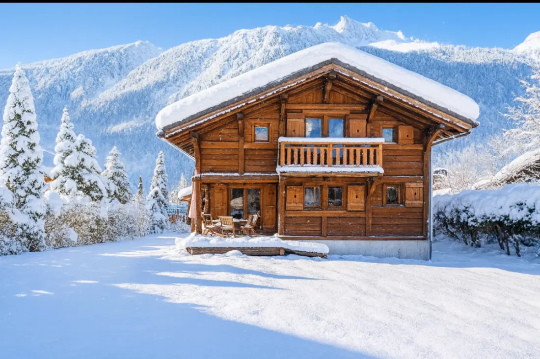 Családi Chalet terasz és kert Chamonixben
