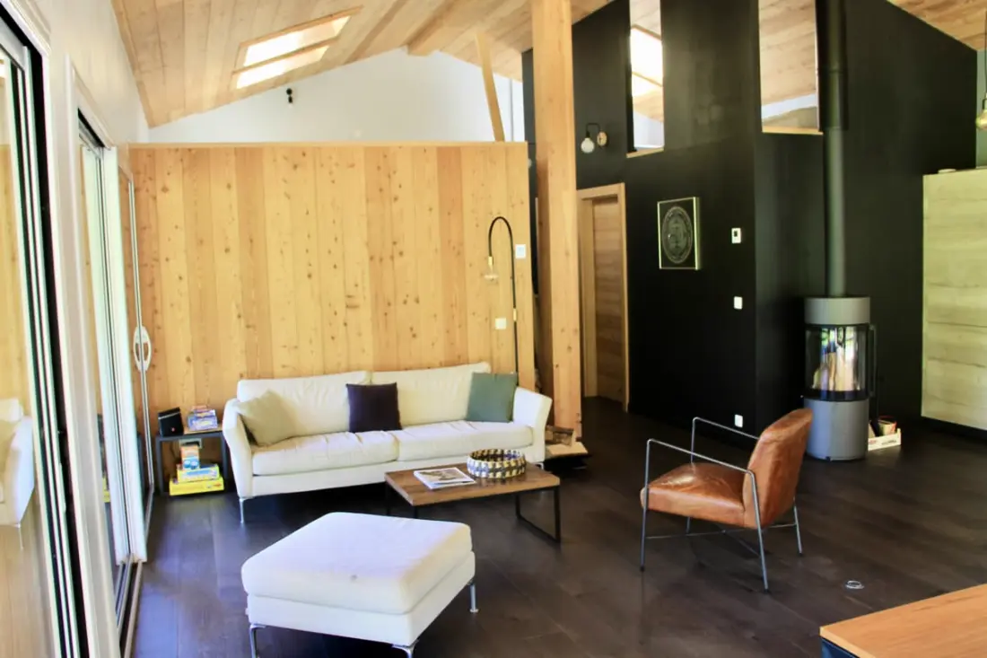 Modern faház Chamonix kerttel