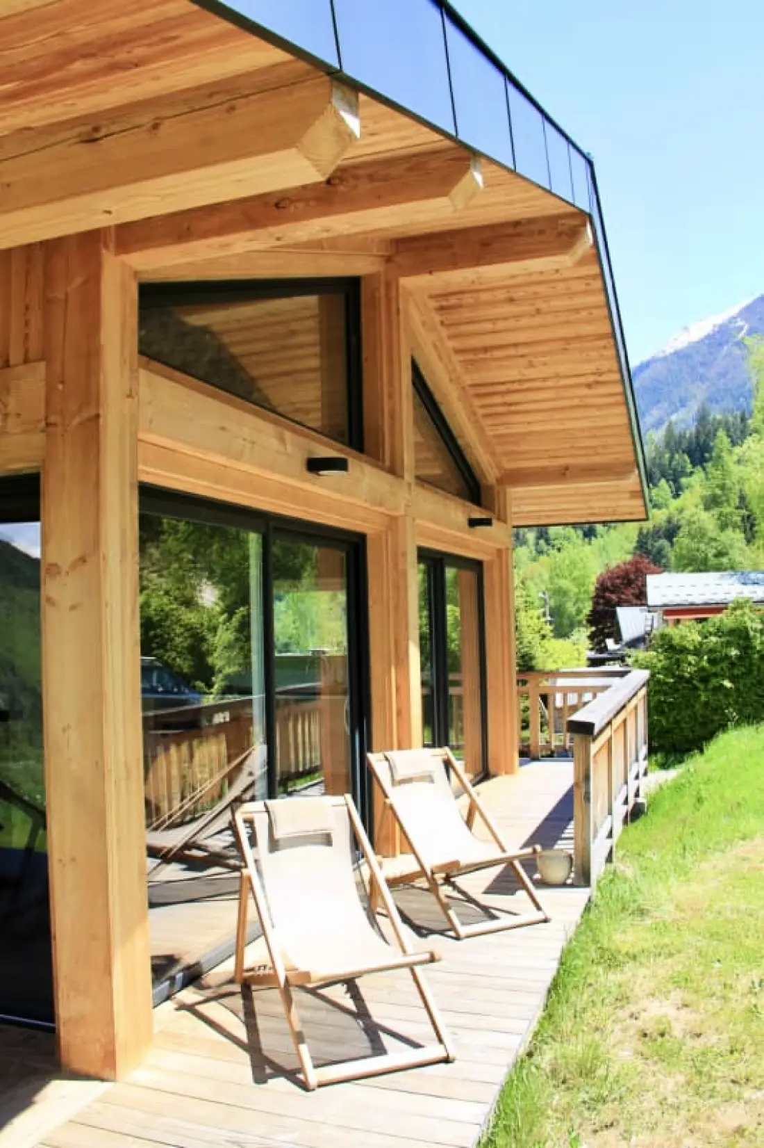Modern faház Chamonix kerttel