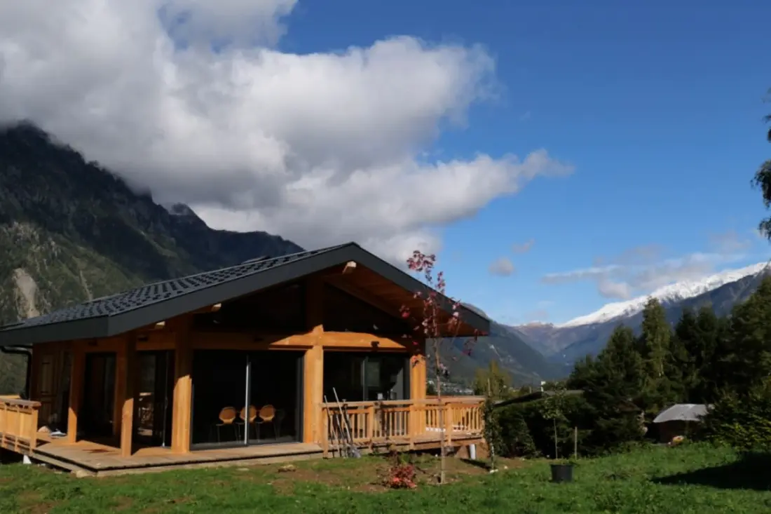 Modern faház Chamonix kerttel