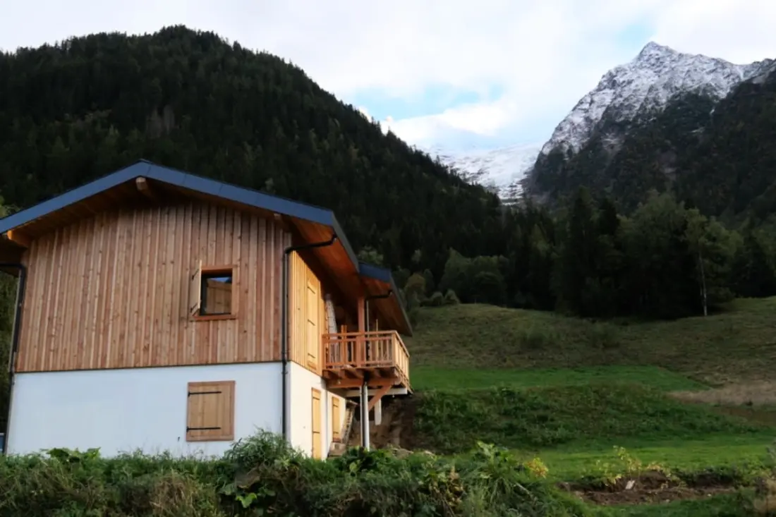 Modern faház Chamonix kerttel