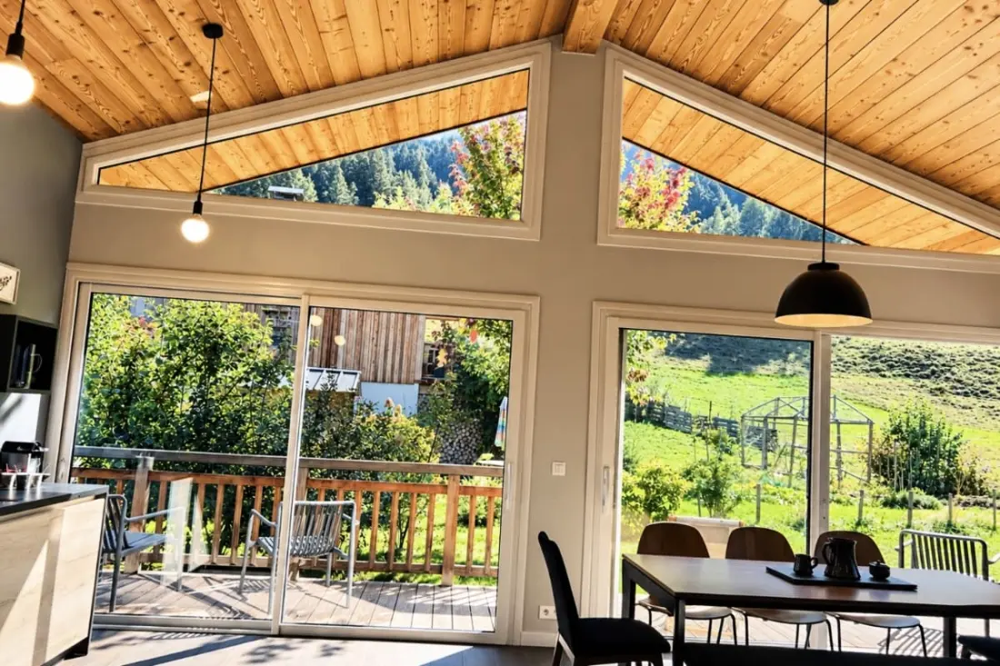 Modern faház Chamonix kerttel