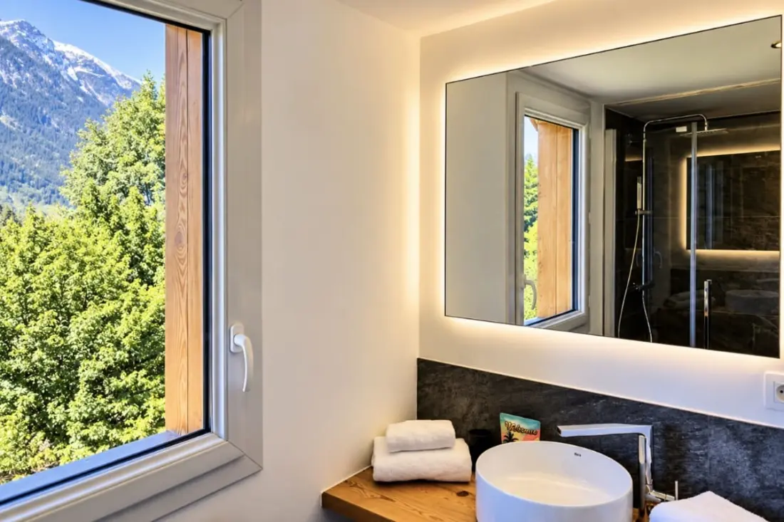 Modern faház Chamonix kerttel