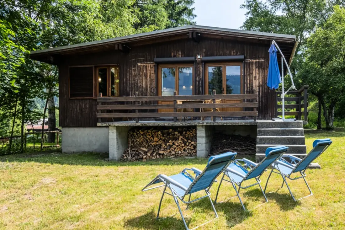 Rustic Chalet a kertben Chamonixben