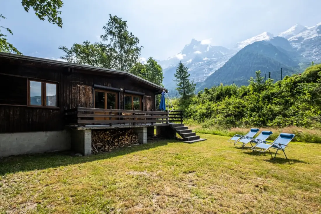 Rustic Chalet a kertben Chamonixben