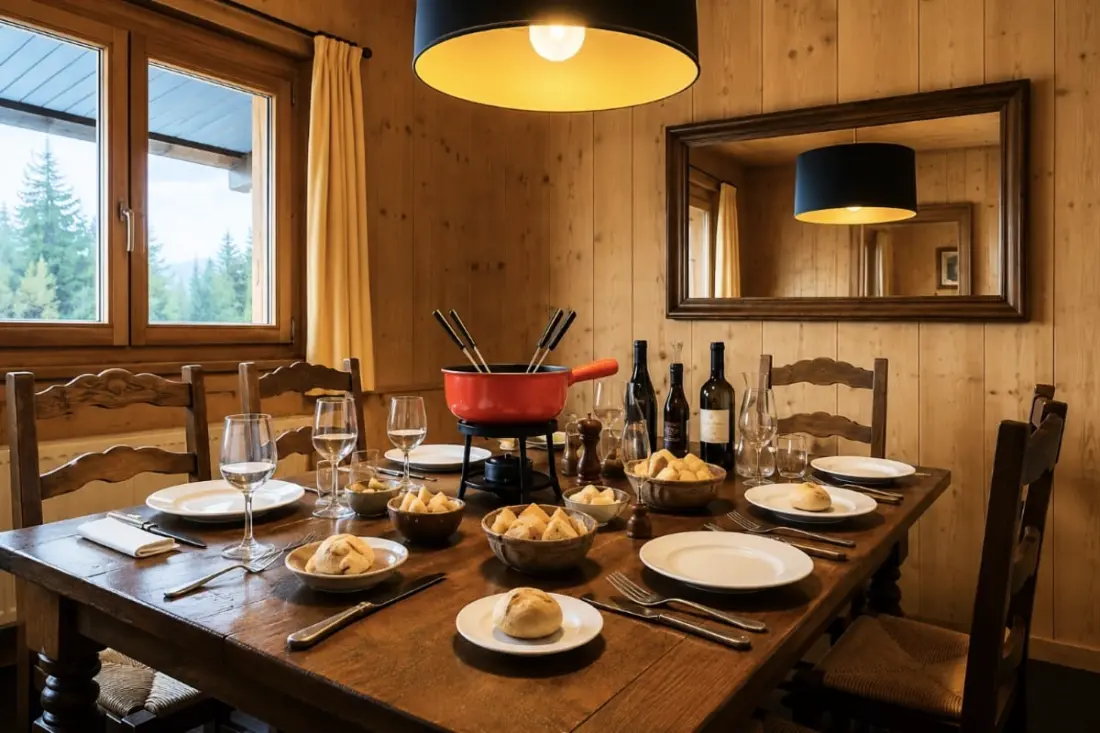 Leef de Mont Blanc familie in het Chalet