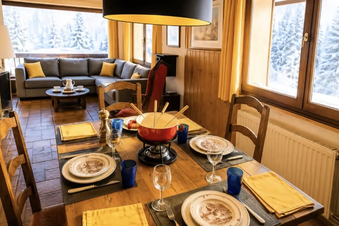 Leef de Mont Blanc familie in het Chalet