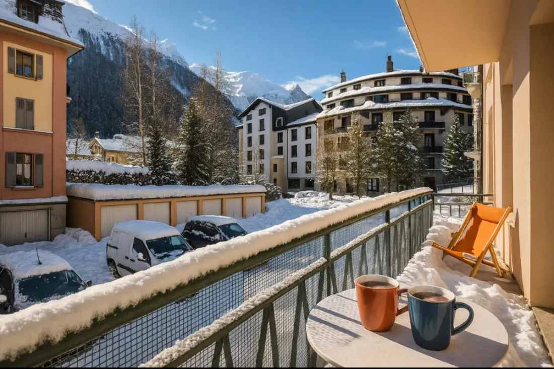 Warm Harbour in Chamonix with Balcony