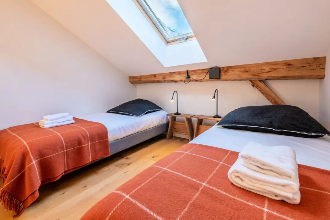 Loft kilátással a Mont Blanc-ra és a Bossons-gleccserre