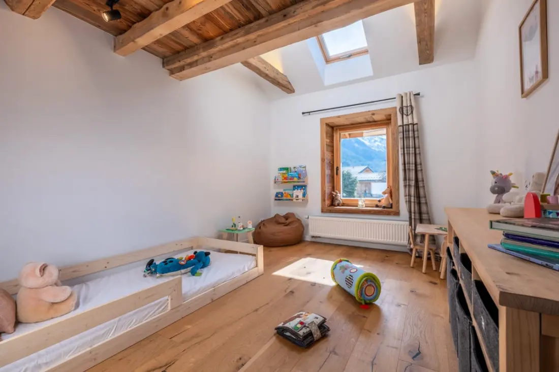 Loft kilátással a Mont Blanc-ra és a Bossons-gleccserre
